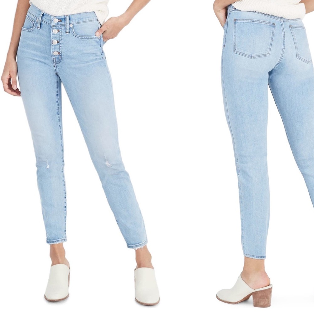 Madewell High Rise Crop Skinny Jeans